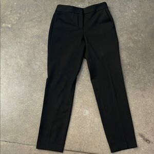 Black Ankle Length Cropped Pants